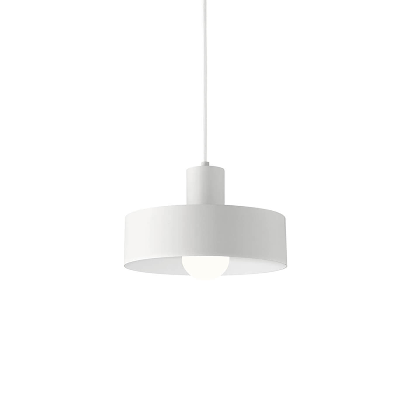 Cauti un pendul alb NORTON S1 din metal, design elegant, modern, pentru living, dining sau dormitor din colectia de lustre si candelabre Domicilio?