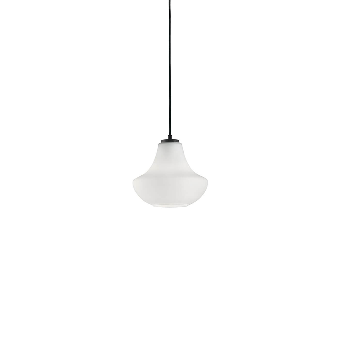 Cauti un pendul alb TEXAS 25 cu abajur din sticla, design modern, pentru living, dining sau dormitor din colectia de lustre si candelabre Domicilio?