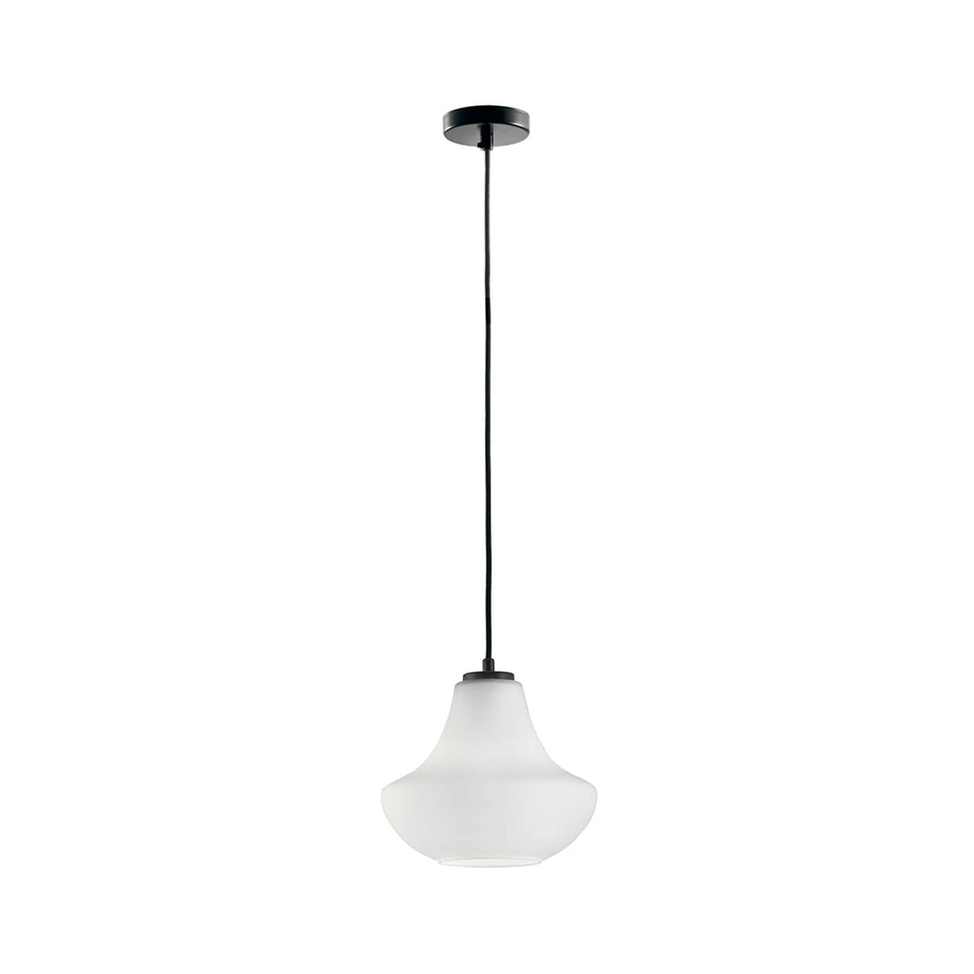 Cauti un pendul alb TEXAS 25 cu abajur din sticla, design modern, pentru living, dining sau dormitor din colectia de lustre si candelabre Domicilio?