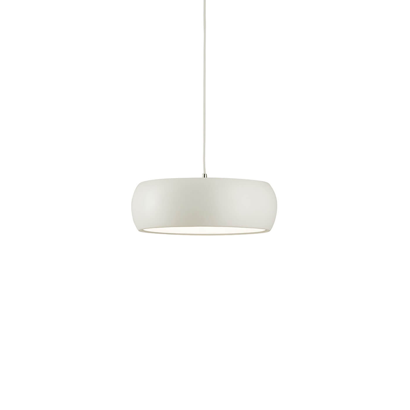 Cauti un pendul alb din metal SALI cu LED 24W, design modern, minimalist, pentru living, dining sau dormitor din colectia de lustre si candelabre Domicilio?