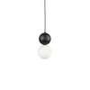 Cauti un pendul alb-negru STONE 18 cu glob de sticla, design elegant, minimalist, pentru living, dining sau dormitor din colectia de lustre si candelabre Domicilio?