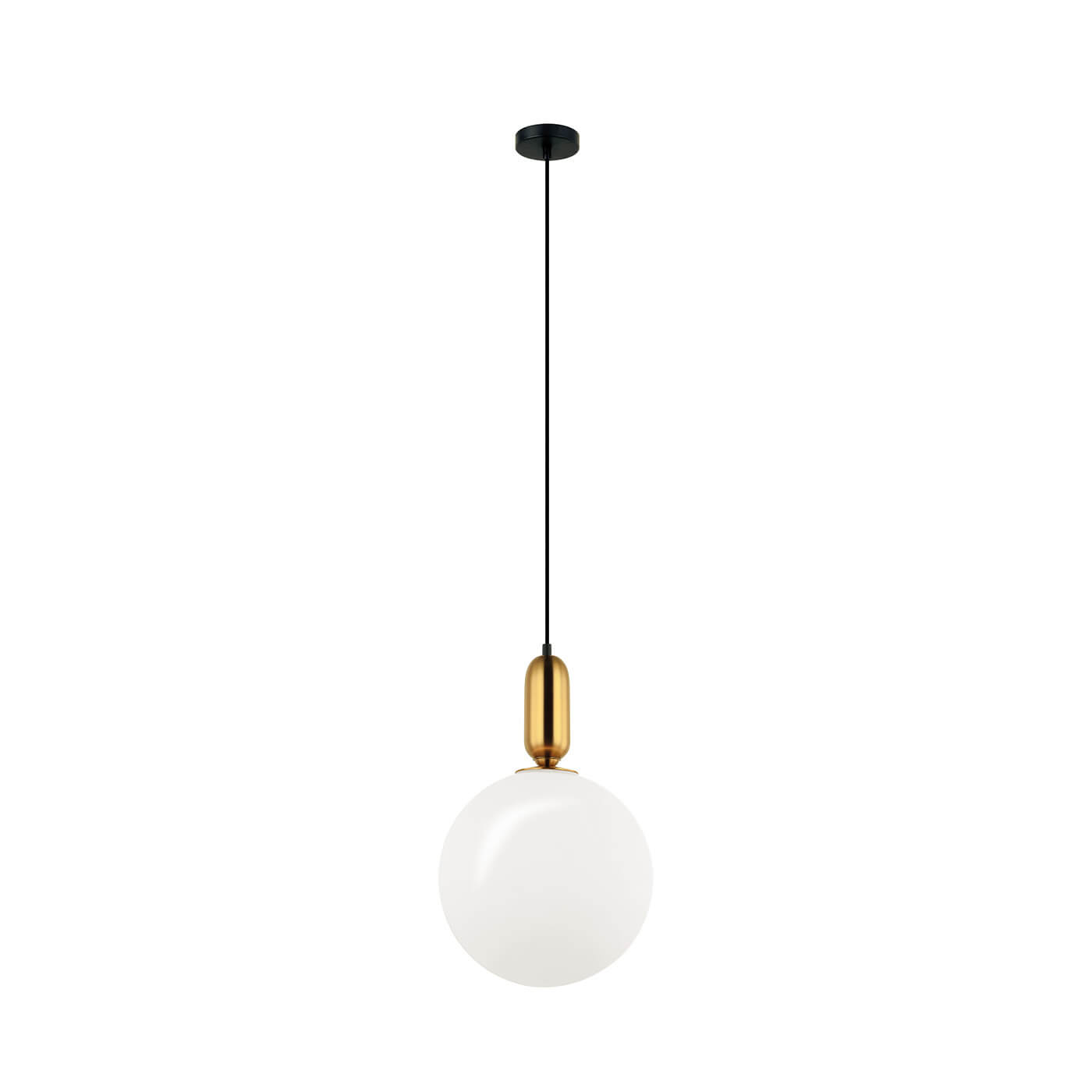 Cauti un pendul auriu NEPTUNE cu glob de sticla, design elegant, modern, pentru living, dining sau dormitor din colectia de lustre si candelabre Domicilio?