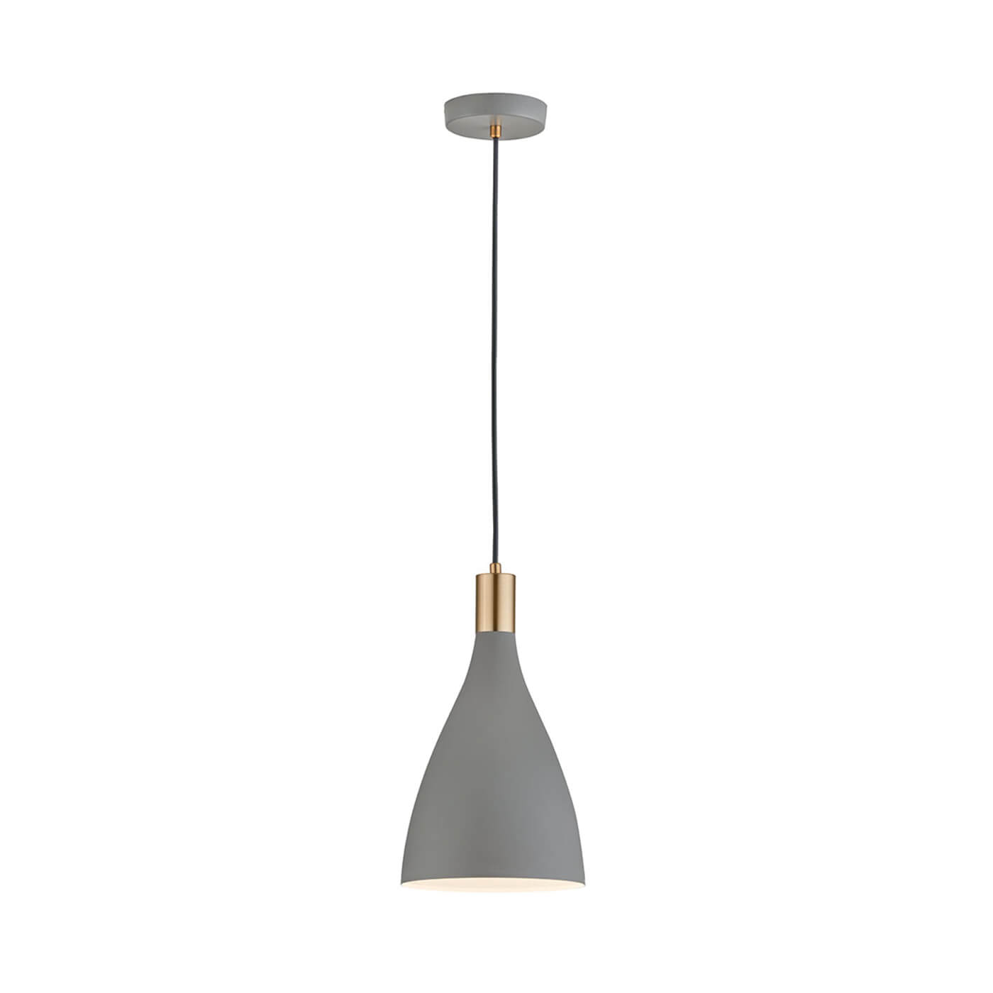 Cauti un pendul gri LAMAS din metal, design modern, minimalist, pentru living, dining sau dormitor din colectia de lustre si candelabre Domicilio?