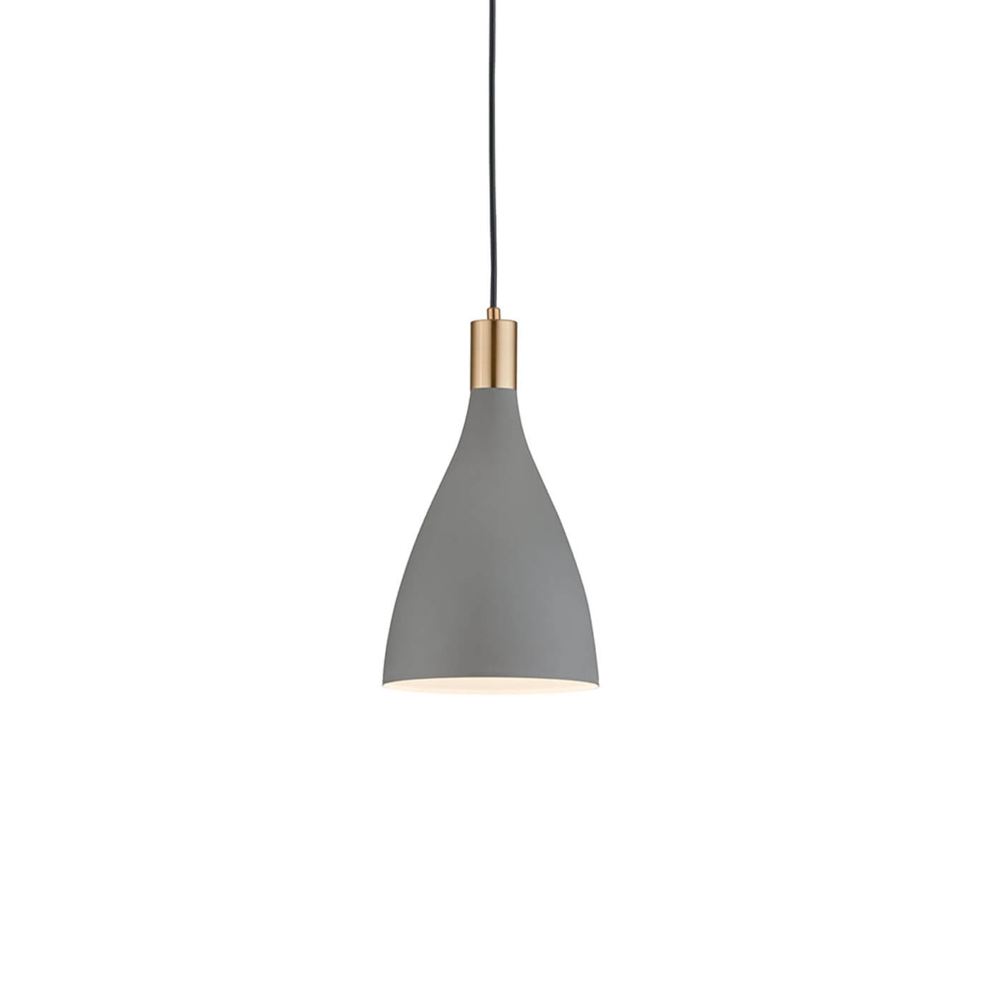 Cauti un pendul gri LAMAS din metal, design modern, minimalist, pentru living, dining sau dormitor din colectia de lustre si candelabre Domicilio?