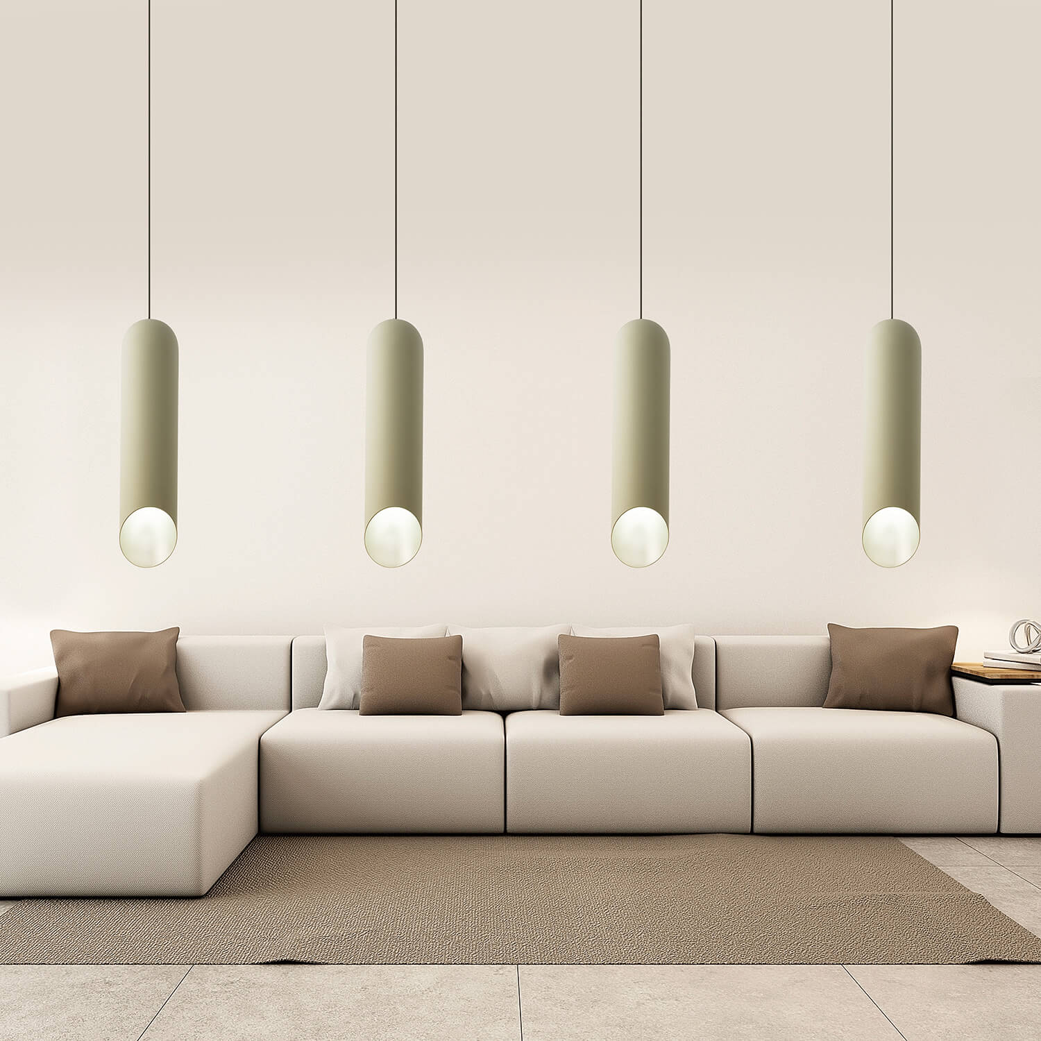 Pendul gri TUBE S1 - 💡 Design modern, nou, Ambiental