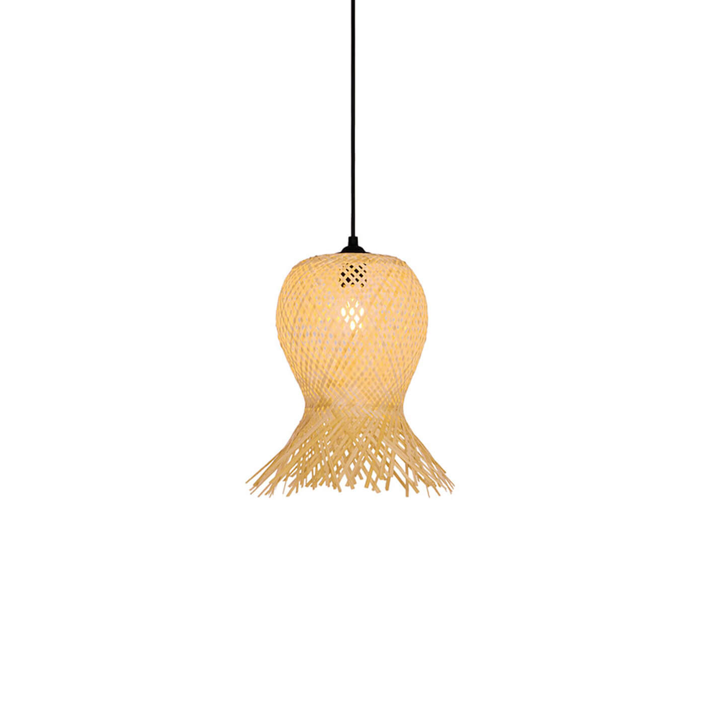 Cauti un pendul natur CONTESSA S1 din ratan, design modern, pentru living, dining sau dormitor din colectia de lustre si candelabre Domicilio?