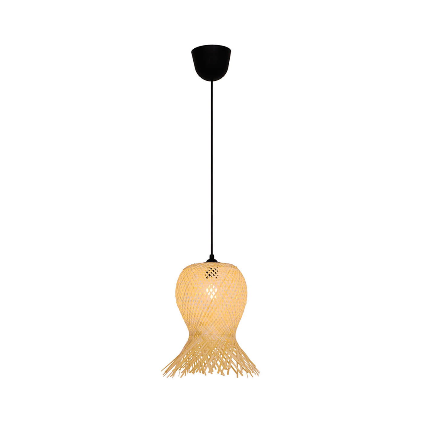 Cauti un pendul natur CONTESSA S1 din ratan, design modern, pentru living, dining sau dormitor din colectia de lustre si candelabre Domicilio?