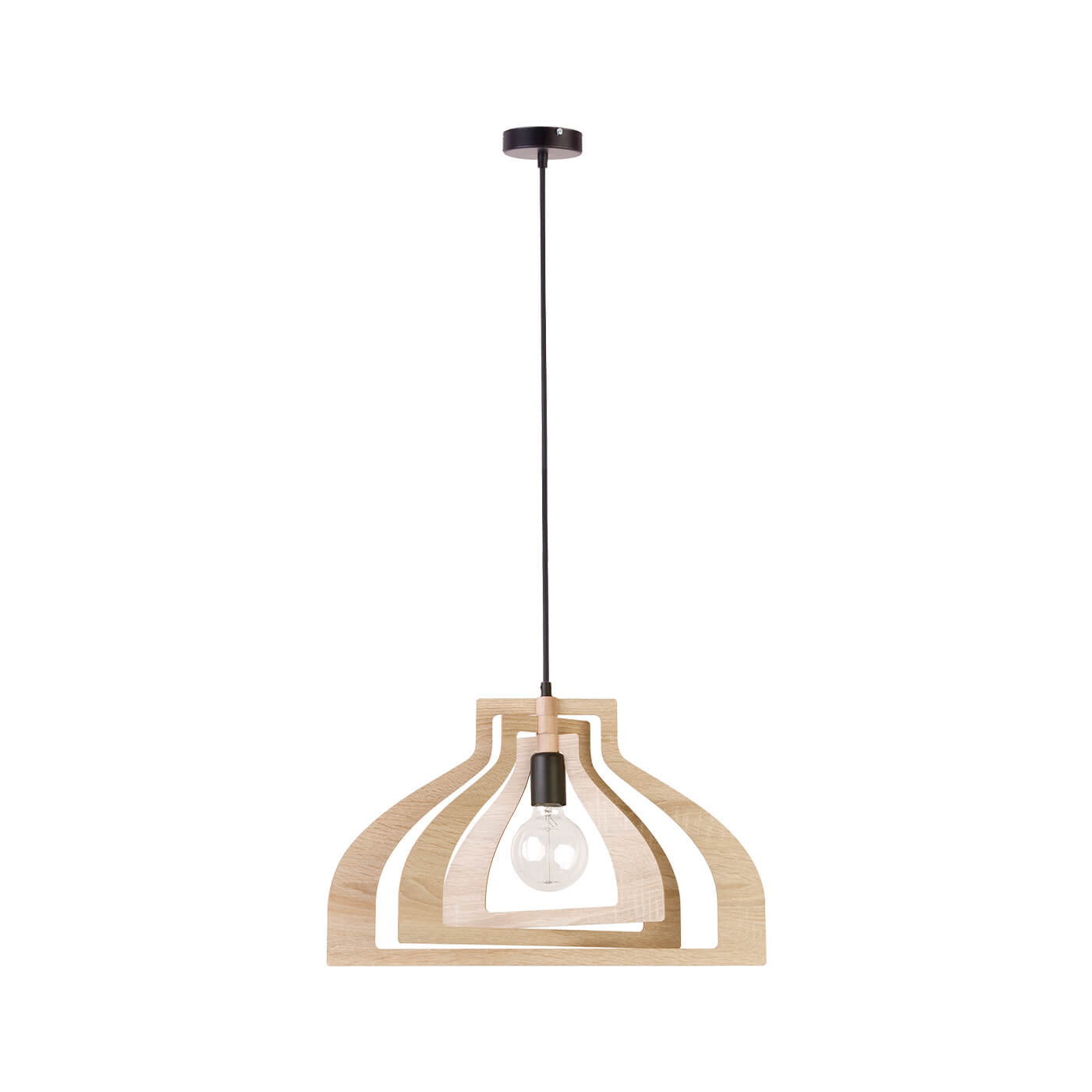 Pendul natur ROXIE S2 din lemn pentru camera de zi