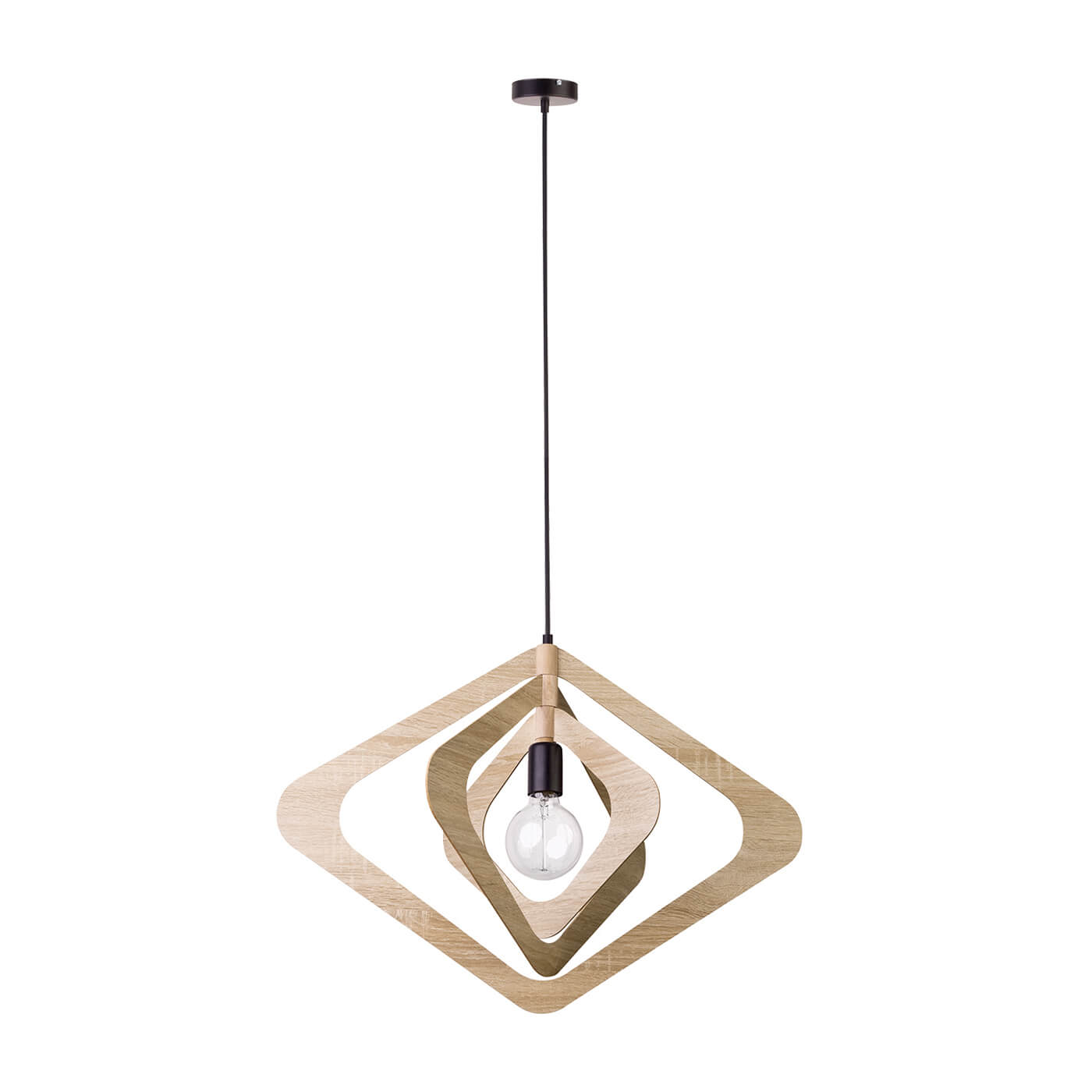 Cauti un pendul natur ROXIE din lemn, design modern, elegant, pentru living, dining sau dormitor din colectia de lustre si candelabre Domicilio?