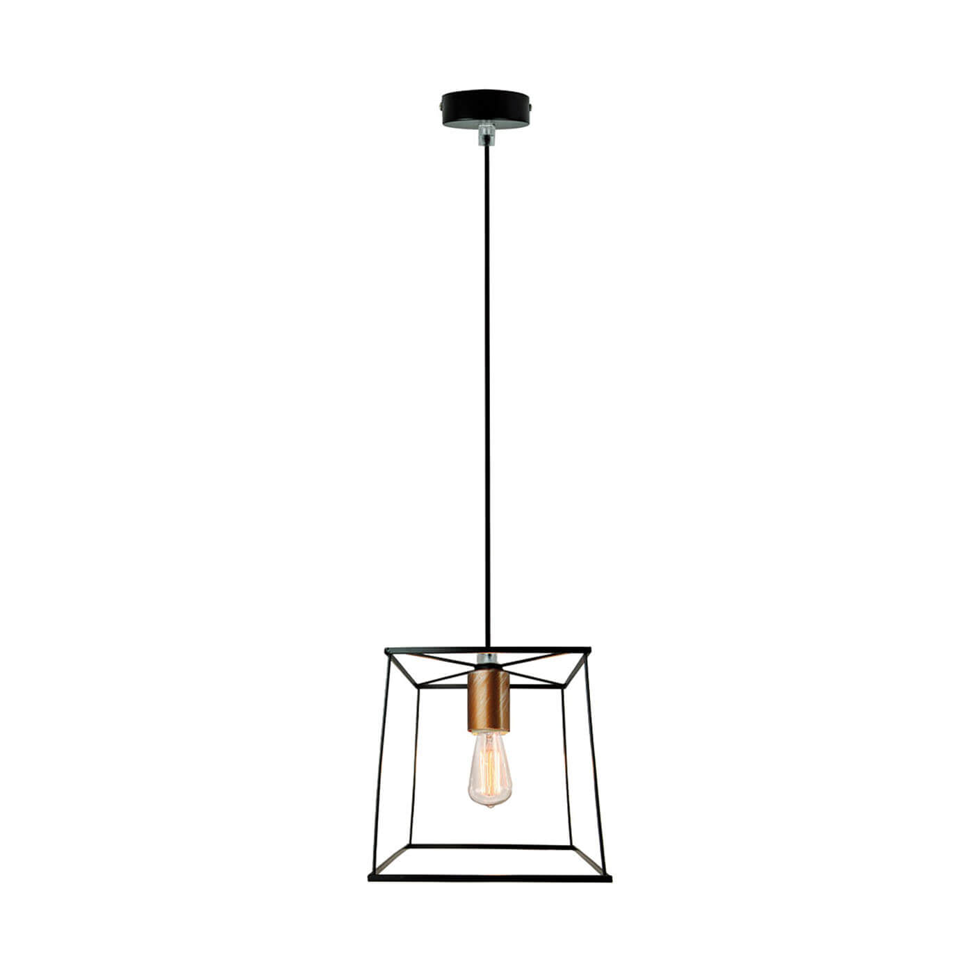 Cauti un pendul negru AGATHA geometric, design modern, industrial, pentru living, dining sau dormitor din colectia de lustre si candelabre Domicilio?