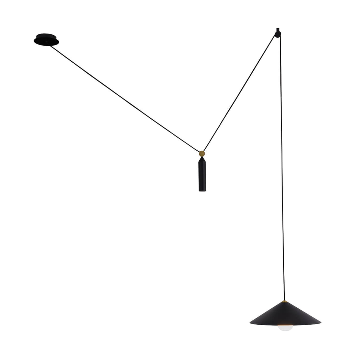 Cauti un pendul negru ALTO, design modern, industrial, pentru living, dining sau dormitor din colectia de lustre si candelabre Domicilio?