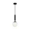 Cauti un pendul negru ANOUK S1B cu glob de sticla, design modern, minimalist, pentru living, dining sau dormitor din colectia de lustre si candelabre Domicilio?