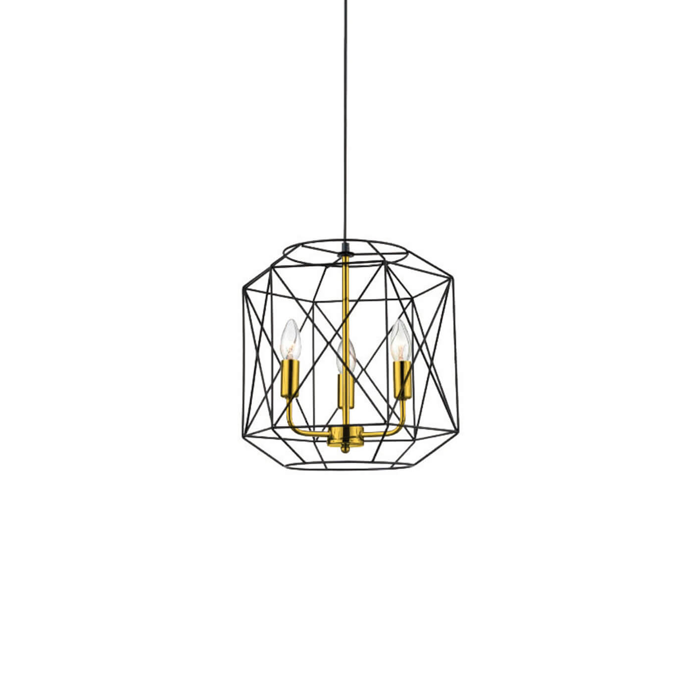 Cauti un pendul negru ARGO S3 din metal, design modern, geometric, pentru living, dining sau dormitor din colectia de lustre si candelabre Domicilio?