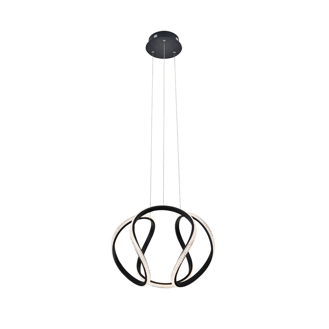Cauti un pendul negru BERLIN S1 cu LED 40W, design modern, elegant, pentru living, dining sau dormitor din colectia de lustre si candelabre Domicilio?