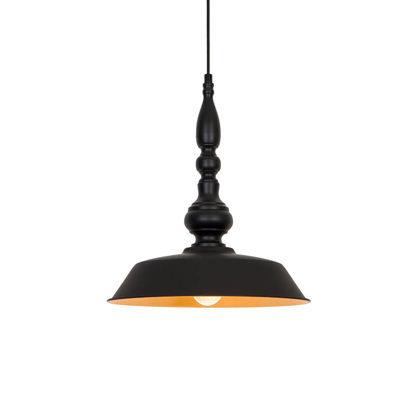 Cauti un pendul negru COLIN 36 din metal, design modern, pentru living, dining sau dormitor din colectia de lustre si candelabre Domicilio?