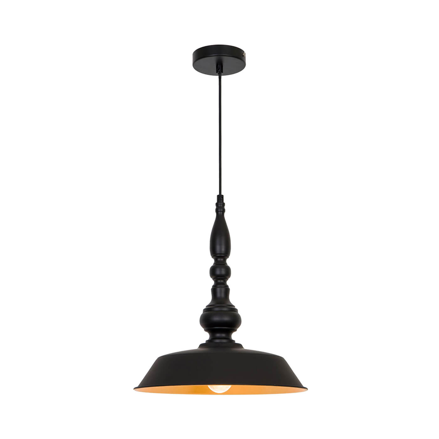 Cauti un pendul negru COLIN 36 din metal, design modern, pentru living, dining sau dormitor din colectia de lustre si candelabre Domicilio?