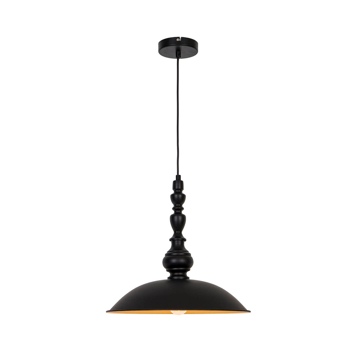 Cauti un pendul negru COLIN 40 din metal, design modern, pentru living, dining sau dormitor din colectia de lustre si candelabre Domicilio?