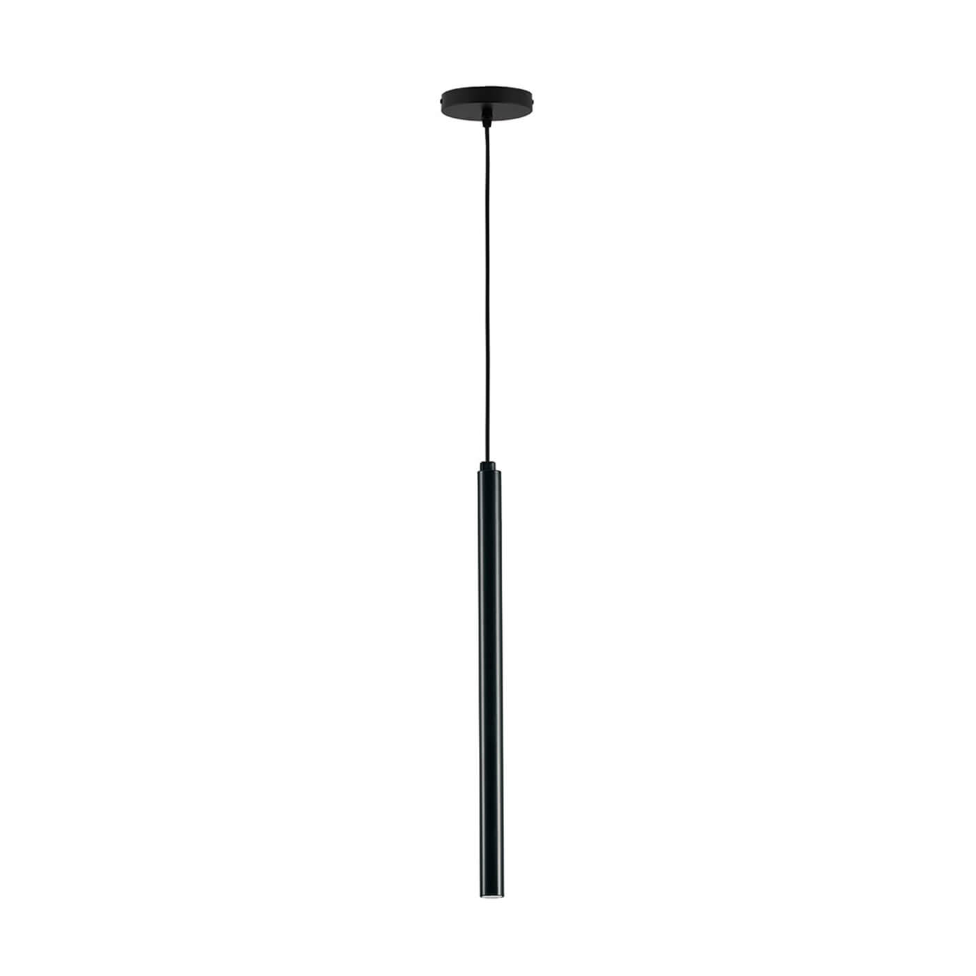 Cauti un pendul negru DUCT S1L cu LED, design modern, pentru living, dining sau dormitor din colectia de lustre si candelabre Domicilio?