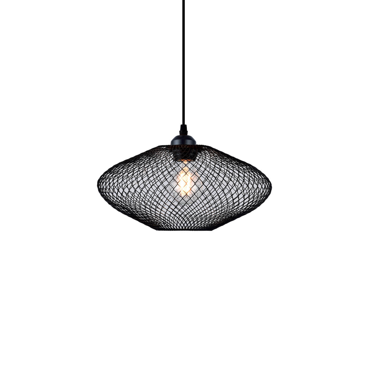 Cauti un pendul negru ELECTRA 30 din metal, design modern, pentru living, dining sau dormitor din colectia de lustre si candelabre Domicilio?