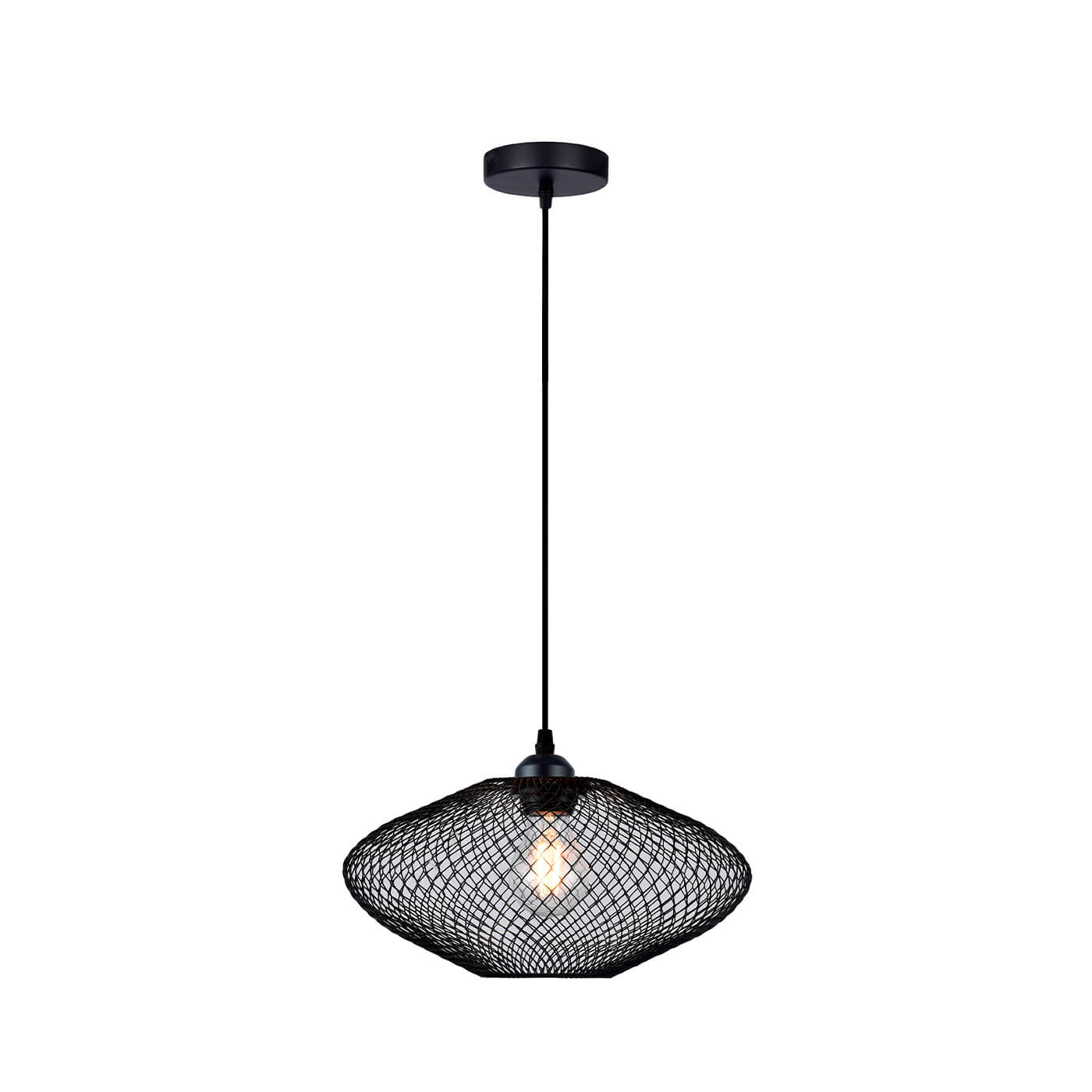 Cauti un pendul negru ELECTRA 30 din metal, design modern, pentru living, dining sau dormitor din colectia de lustre si candelabre Domicilio?