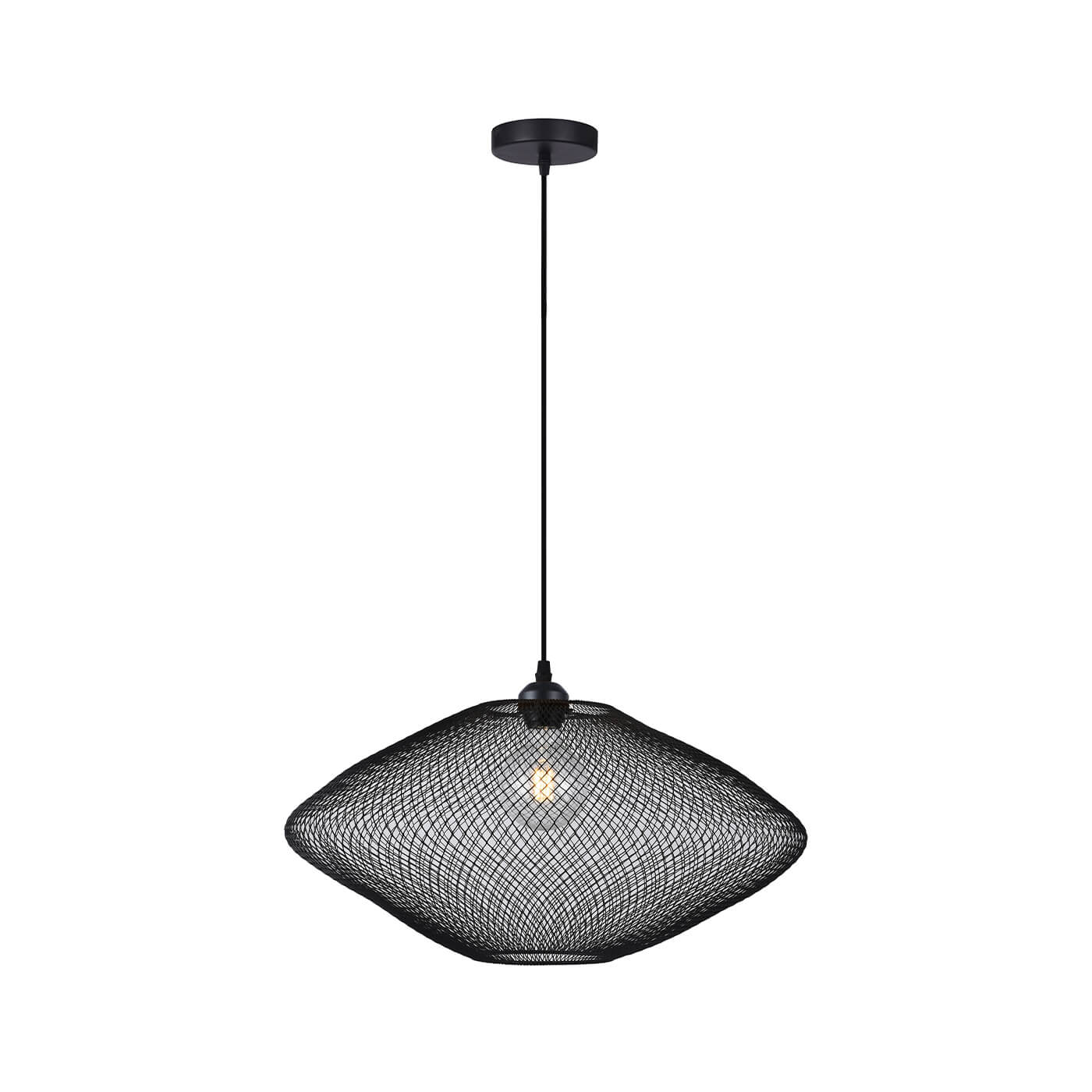 Cauti un pendul negru ELECTRA 52 din metal, design modern, pentru living, dining sau dormitor din colectia de lustre si candelabre Domicilio?