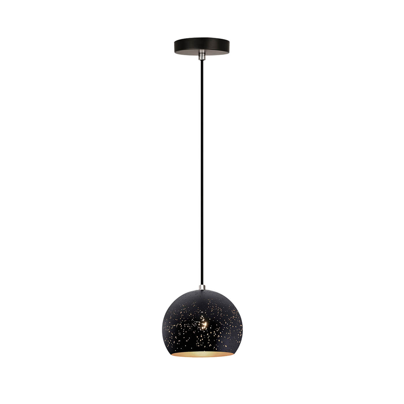 Cauti un pendul negru GALAXY S1 din metal, design modern, minimalist, pentru living, dining sau dormitor din colectia de lustre si candelabre Domicilio?