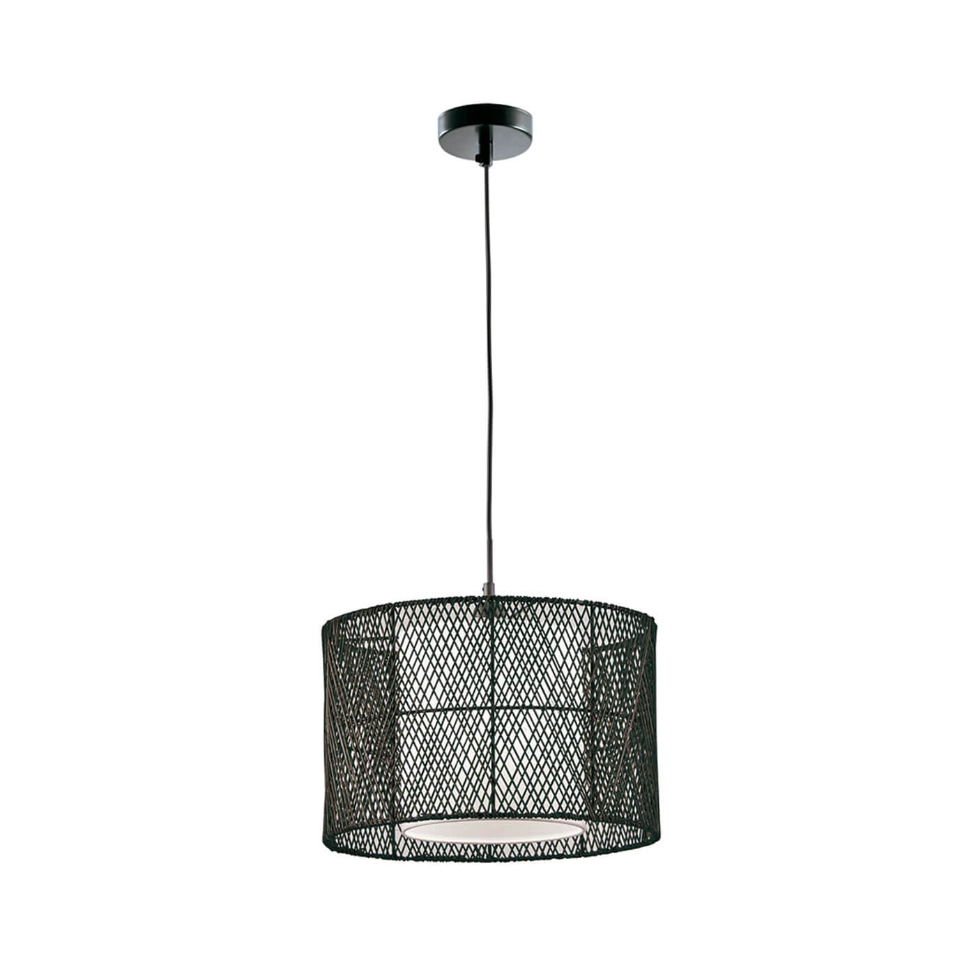 Cauti un pendul negru GRIDO din bambus, design modern, elegant, pentru living, dining sau dormitor din colectia de lustre si candelabre Domicilio?