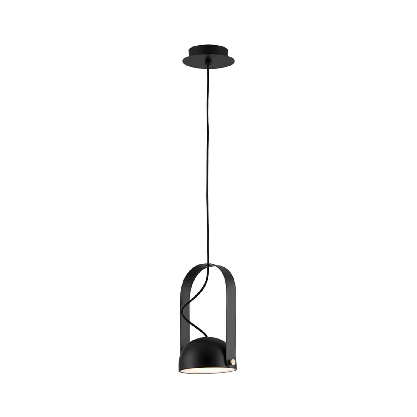 Cauti un pendul negru HEMI cu LED 6W, design modern, elegant?