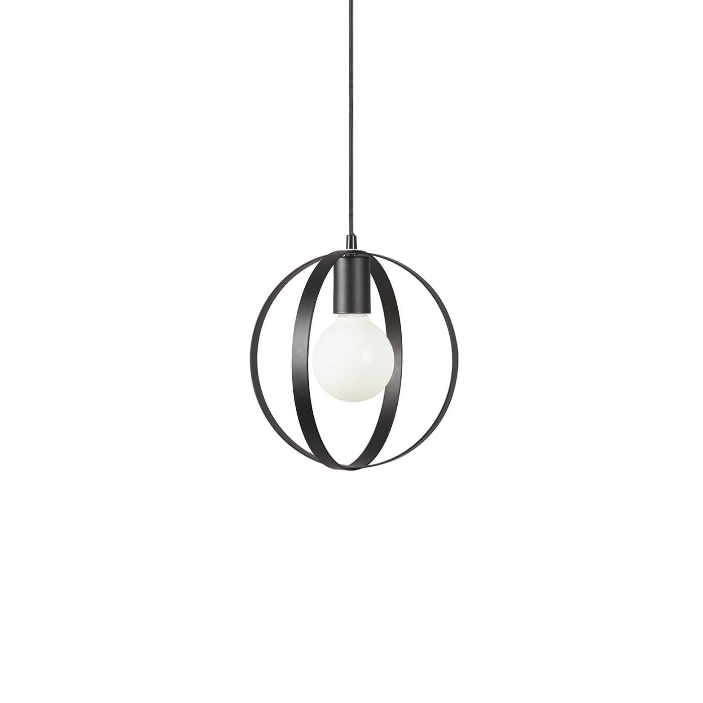 Cauti un pendul negru MALOU din metal, design minimalist, modern, pentru living, dining sau dormitor din colectia de lustre si candelabre Domicilio?
