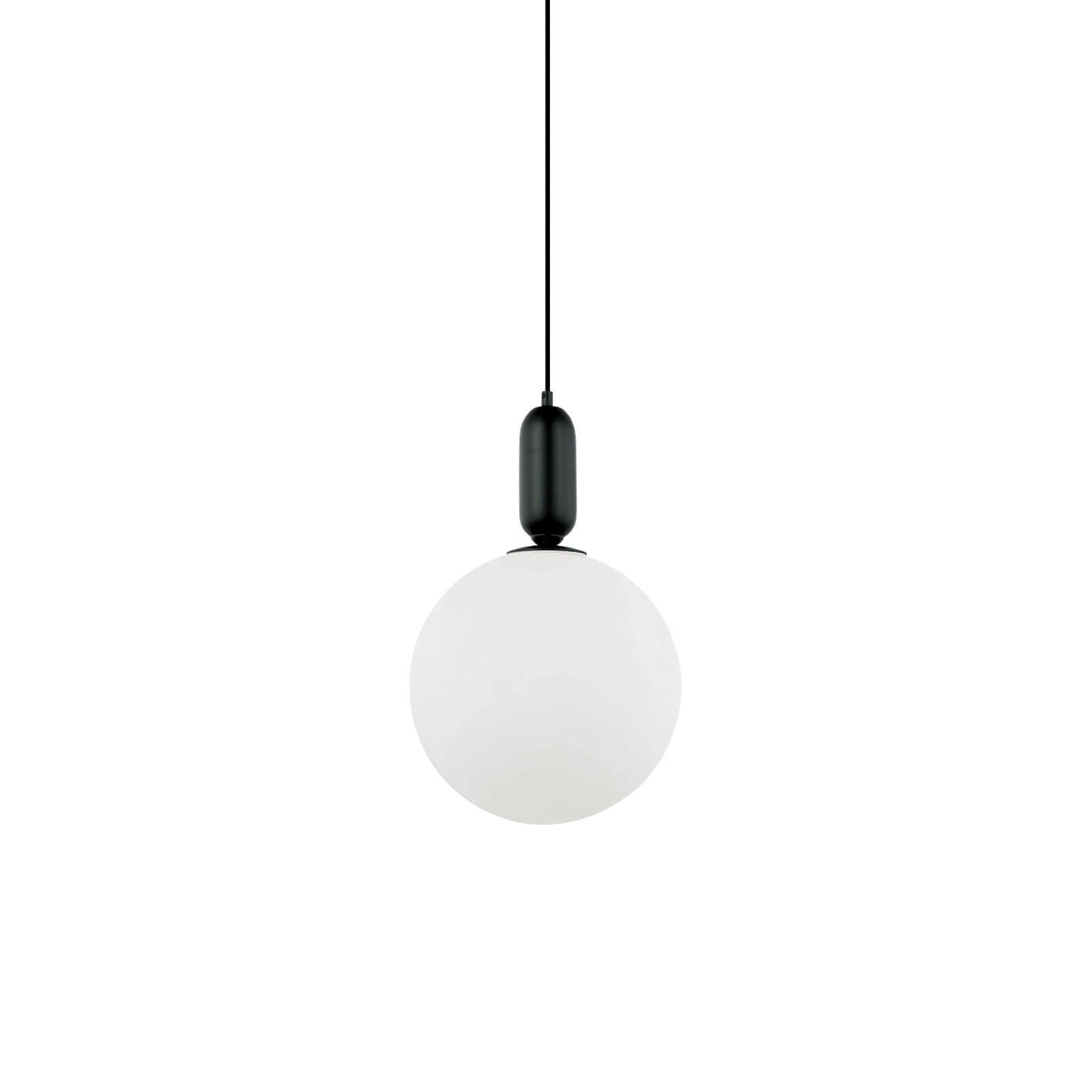 Cauti un pendul negru NEPTUNE cu glob de sticla, design elegant, modern, pentru living, dining sau dormitor din colectia de lustre si candelabre Domicilio?