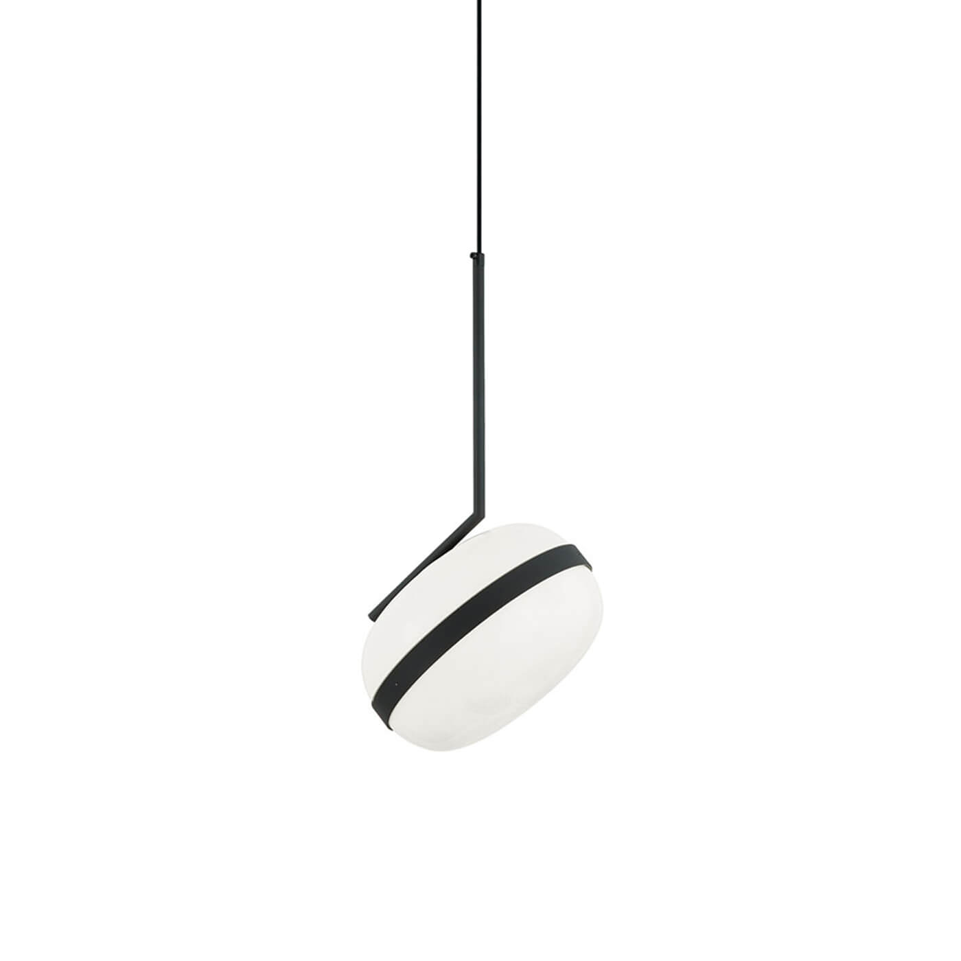 Cauti un pendul negru PALMA din sticla si metal, design elegant, modern, pentru living, dining sau dormitor din colectia de lustre si candelabre Domicilio?