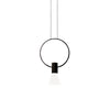Cauti un pendul negru SINDY cu LED, design minimalist, futurist, pentru living, dining sau dormitor din colectia de lustre si candelabre Domicilio?