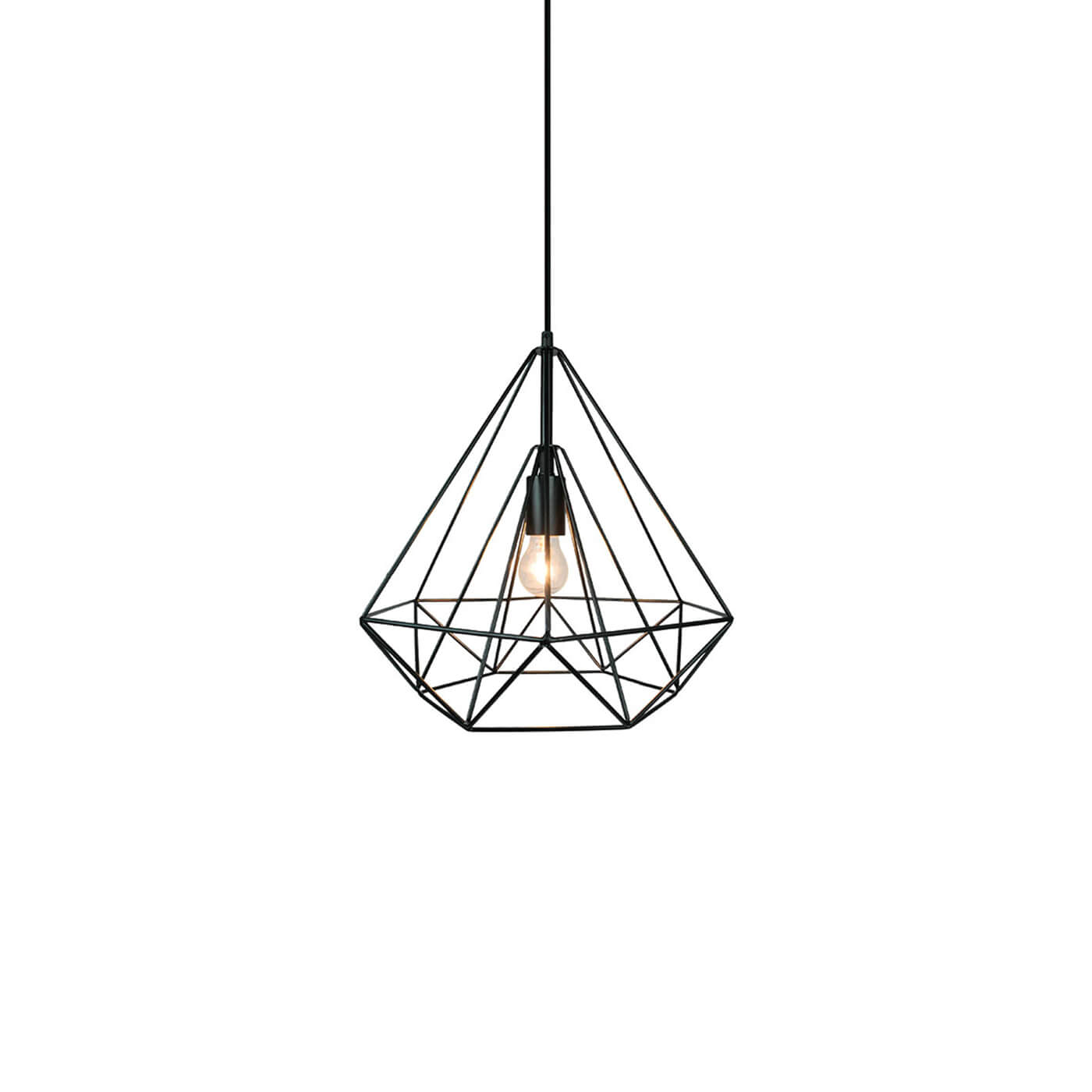 Cauti un pendul negru UNICA din metal, design elegant, minimalist, pentru living, dining sau dormitor din colectia de lustre si candelabre Domicilio?