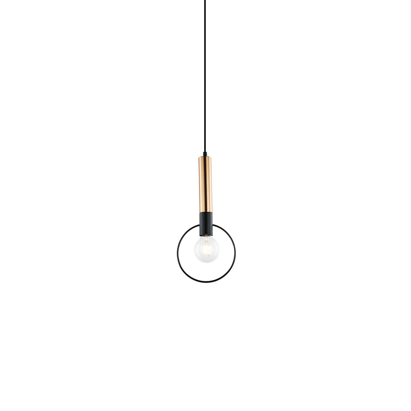 Cauti un pendul negru-auriu STAR S1 din metal, design elegant, modern, pentru living, dining sau dormitor din colectia de lustre si candelabre Domicilio?