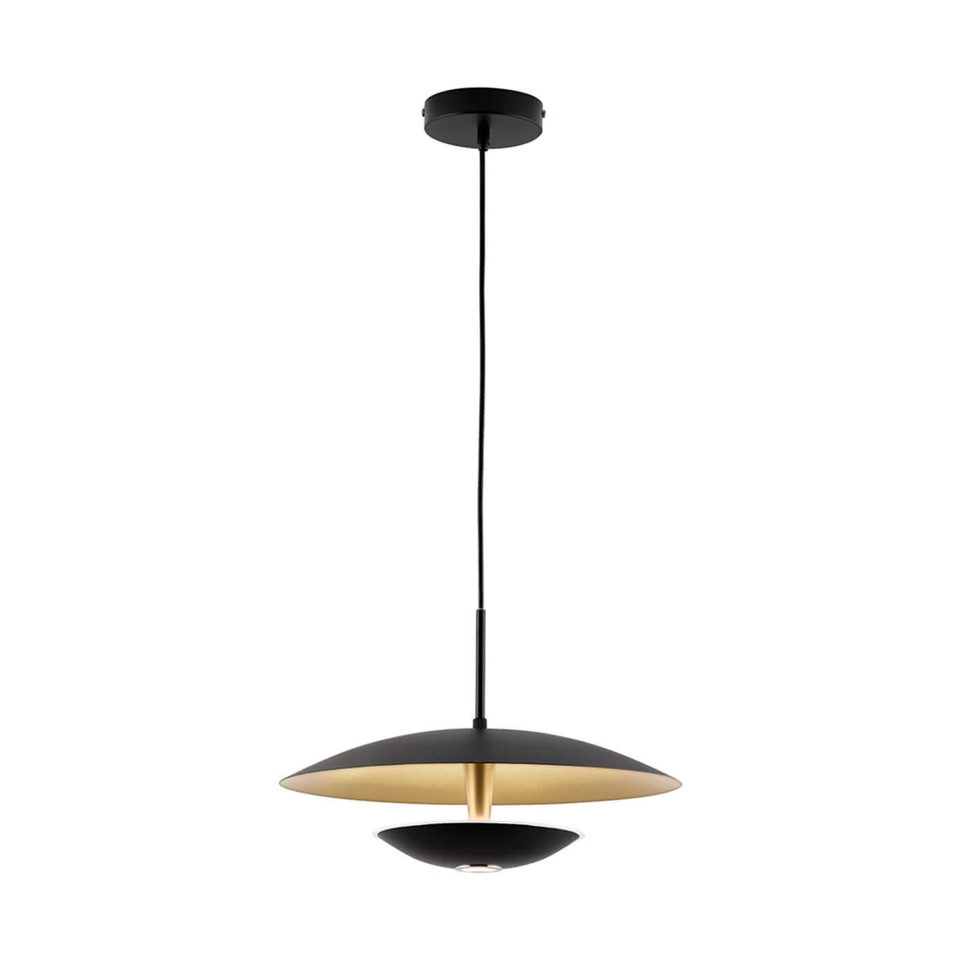 Cauti un pendul negru din metal MONICA cu LED 16W, design elegant, modern, pentru living, dining sau dormitor?