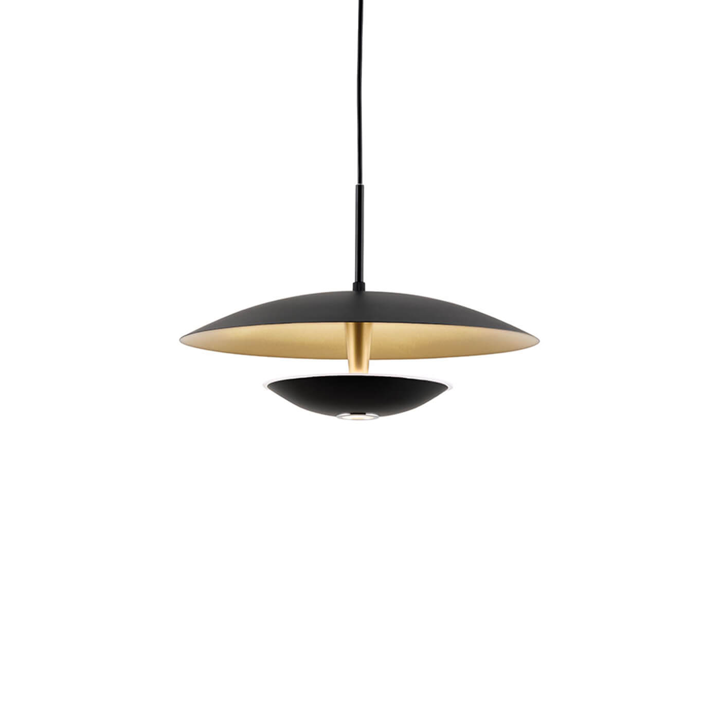 Cauti un pendul negru din metal MONICA cu LED 16W, design elegant, modern, pentru living, dining sau dormitor?