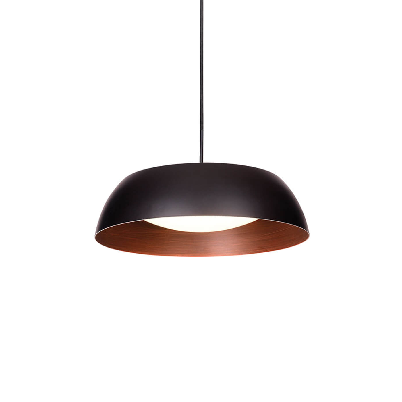 Cauti un pendul negru maroniu CHESTER cu LED 24W, design modern, futurist, pentru living, dining sau dormitor din colectia de lustre si candelabre Domicilio?