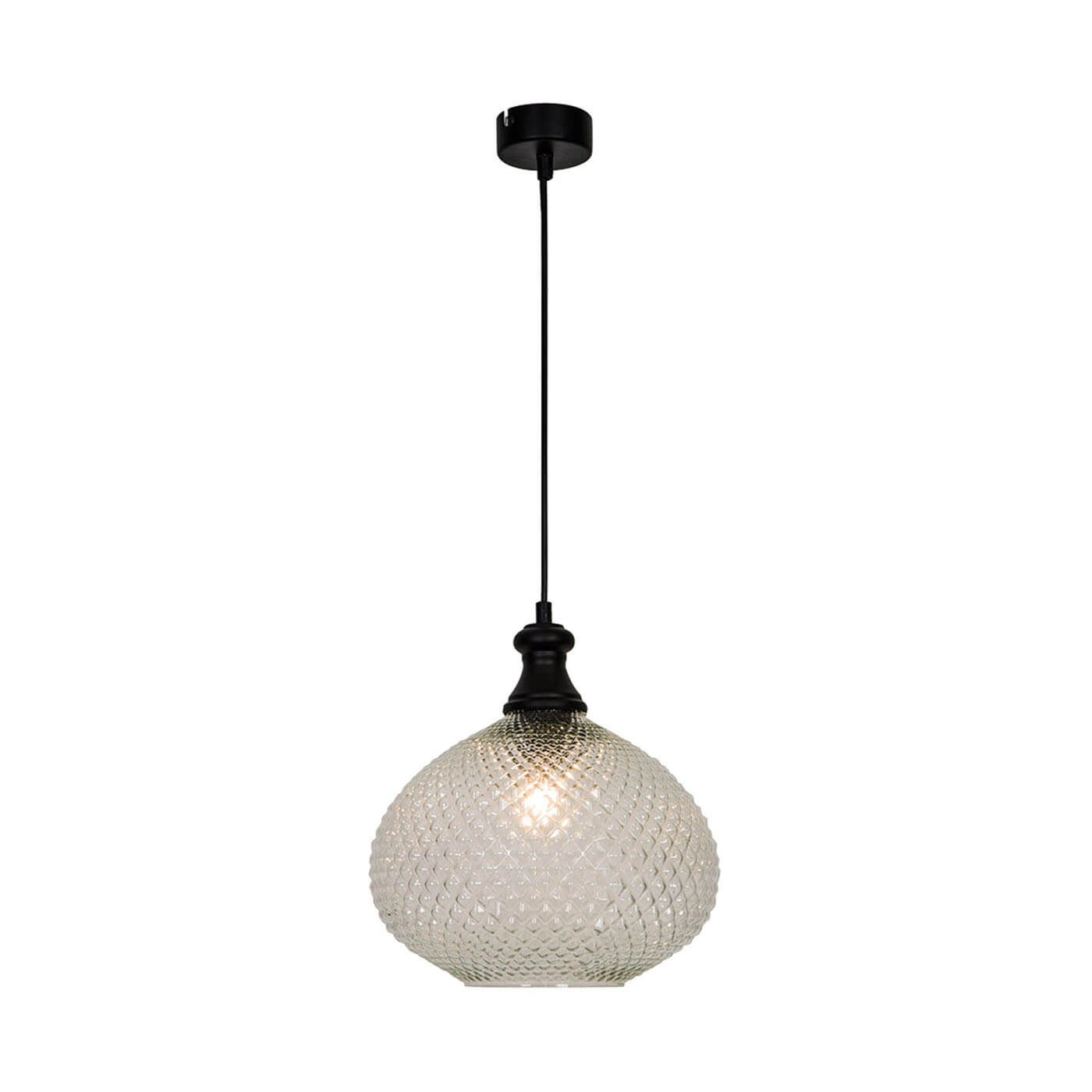 Cauti un pendul transparent ANETTE din sticla, design modern, elegant, pentru living, dining sau dormitor din colectia de lustre si candelabre Domicilio?