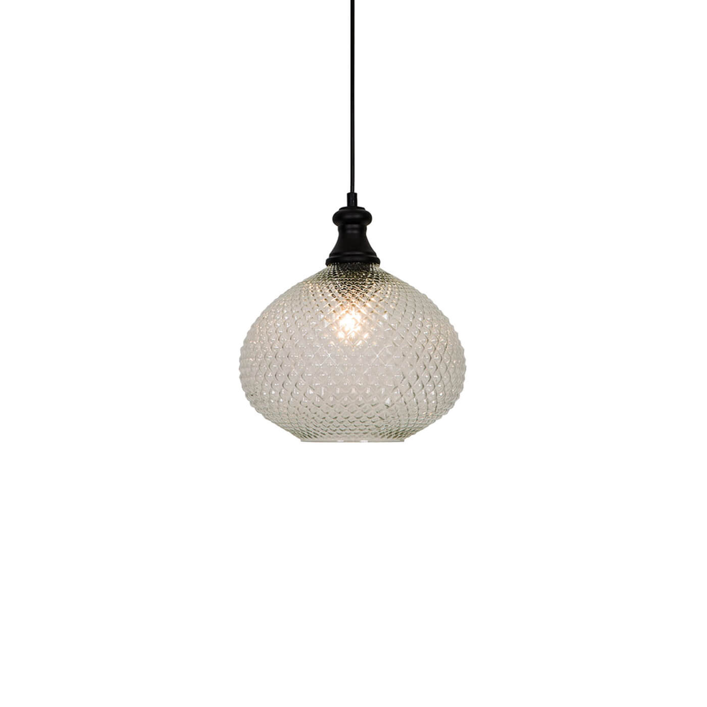 Cauti un pendul transparent ANETTE din sticla, design modern, elegant, pentru living, dining sau dormitor din colectia de lustre si candelabre Domicilio?