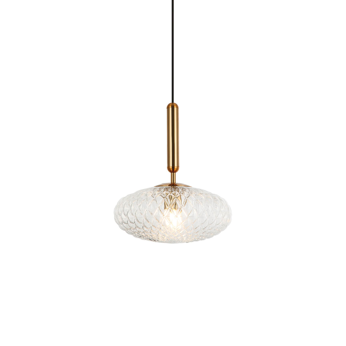 Cauti un pendul transparent ESTER din sticla, design modern, pentru living, dining sau dormitor din colectia de lustre si candelabre Domicilio?