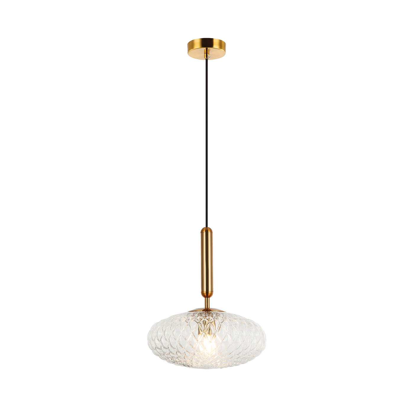 Cauti un pendul transparent ESTER din sticla, design modern, pentru living, dining sau dormitor din colectia de lustre si candelabre Domicilio?