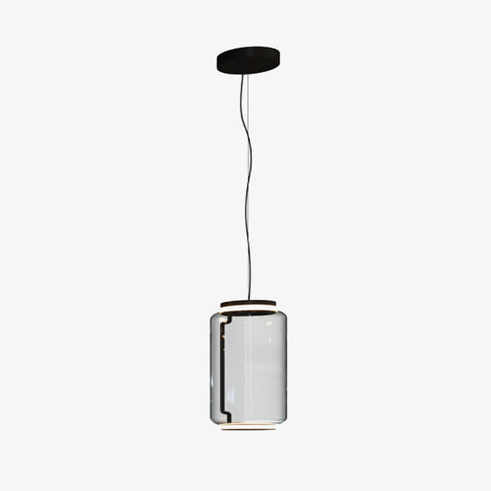 Pendul transparent din sticla WANDA S1 cu LED