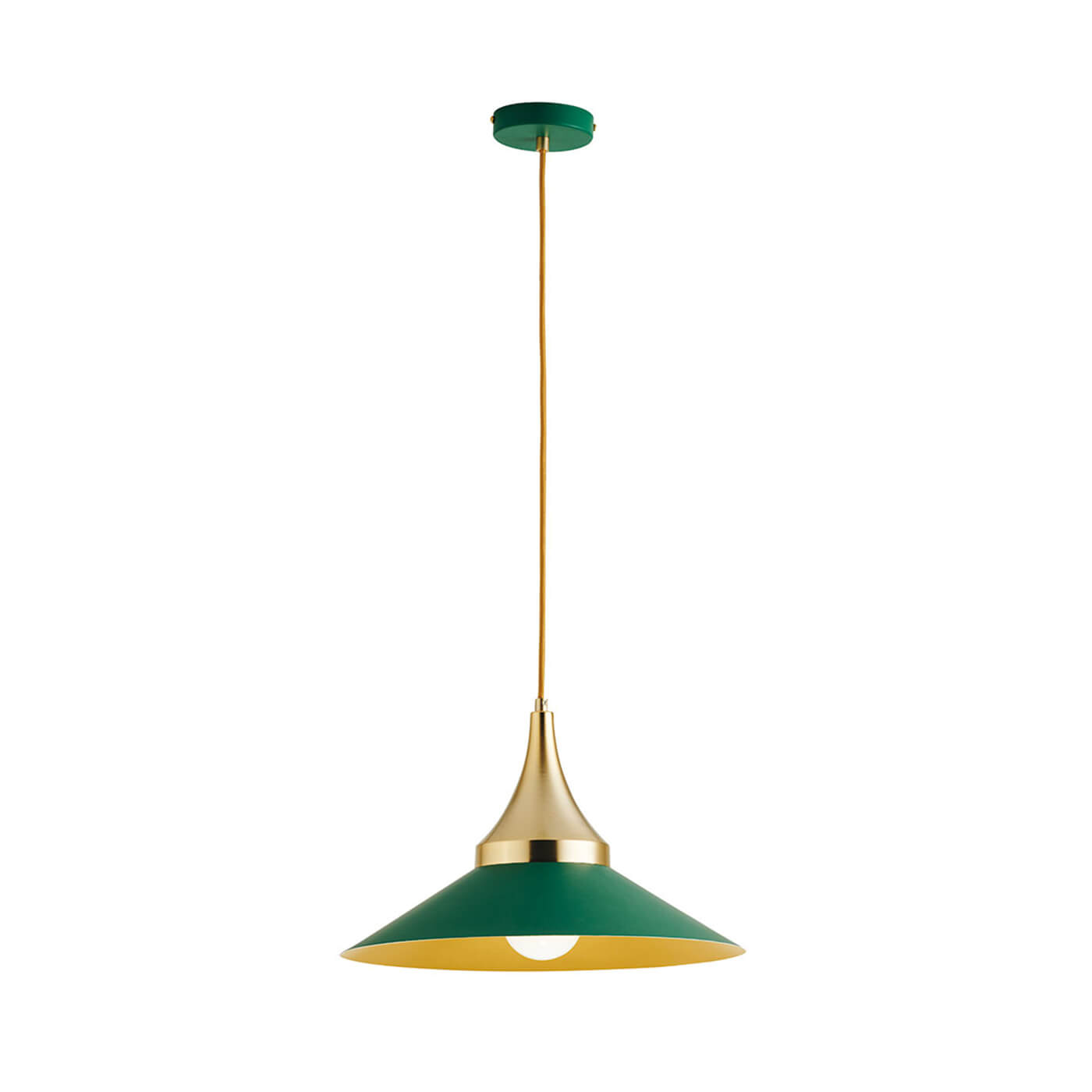 Cauti un pendul verde MENTA S3 din metal, design minimalist, modern, pentru living, dining sau dormitor din colectia de lustre si candelabre Domicilio?