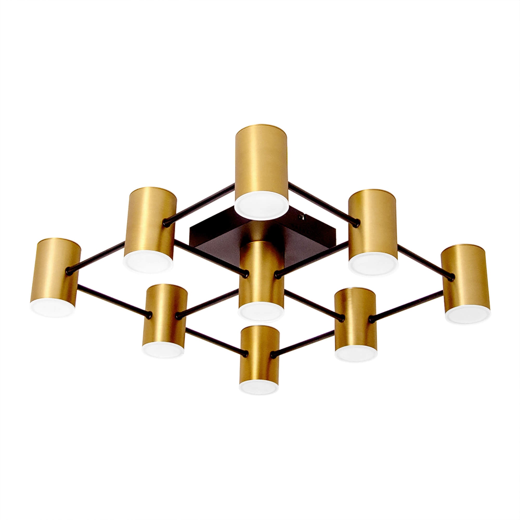 Lampa suspendata BOUGIE S2 - Design nou, negru, auriu pentru living