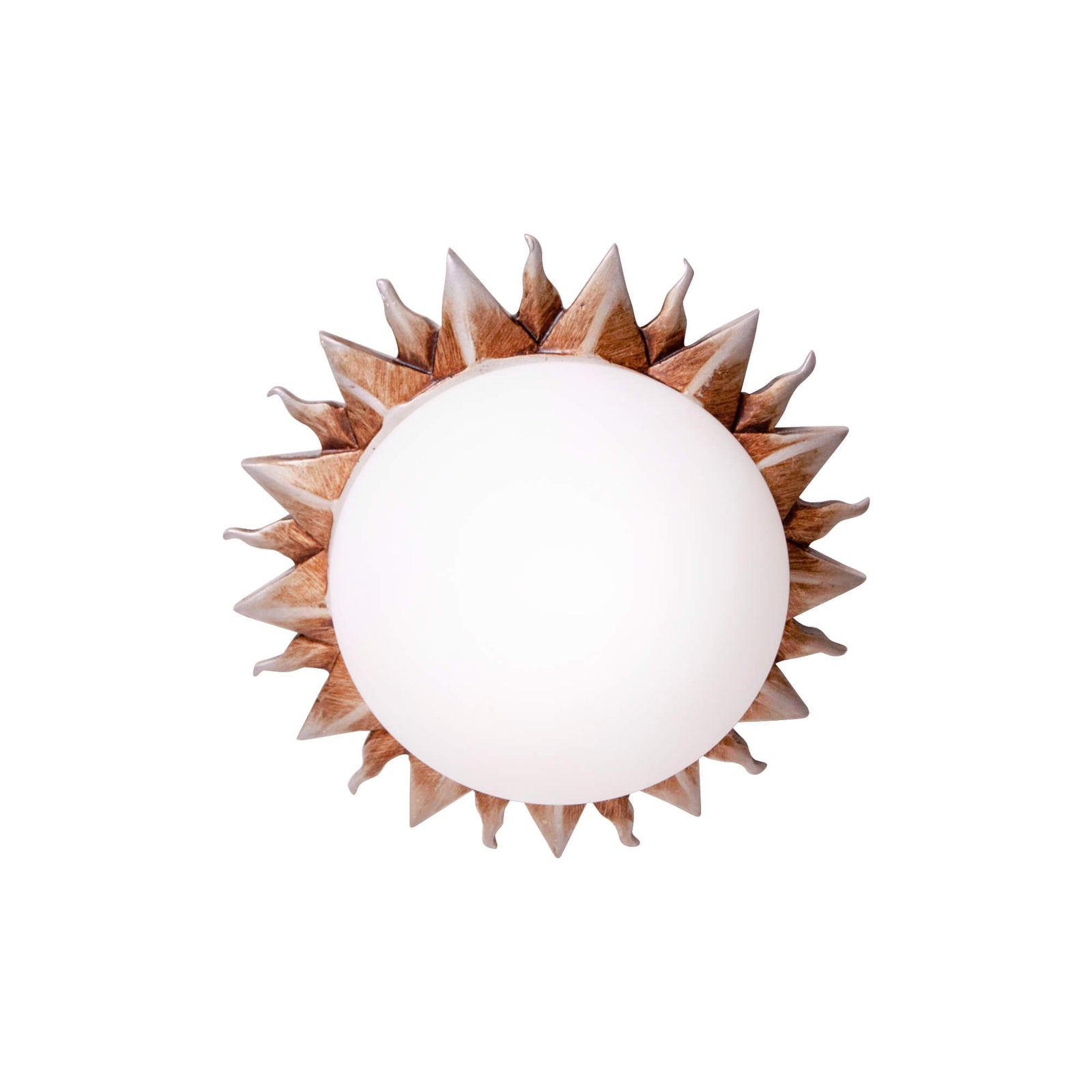Domicilio Plafoniera SUNFLOWER C1, design modern, auriu, alb, din metal si plastic, E27
