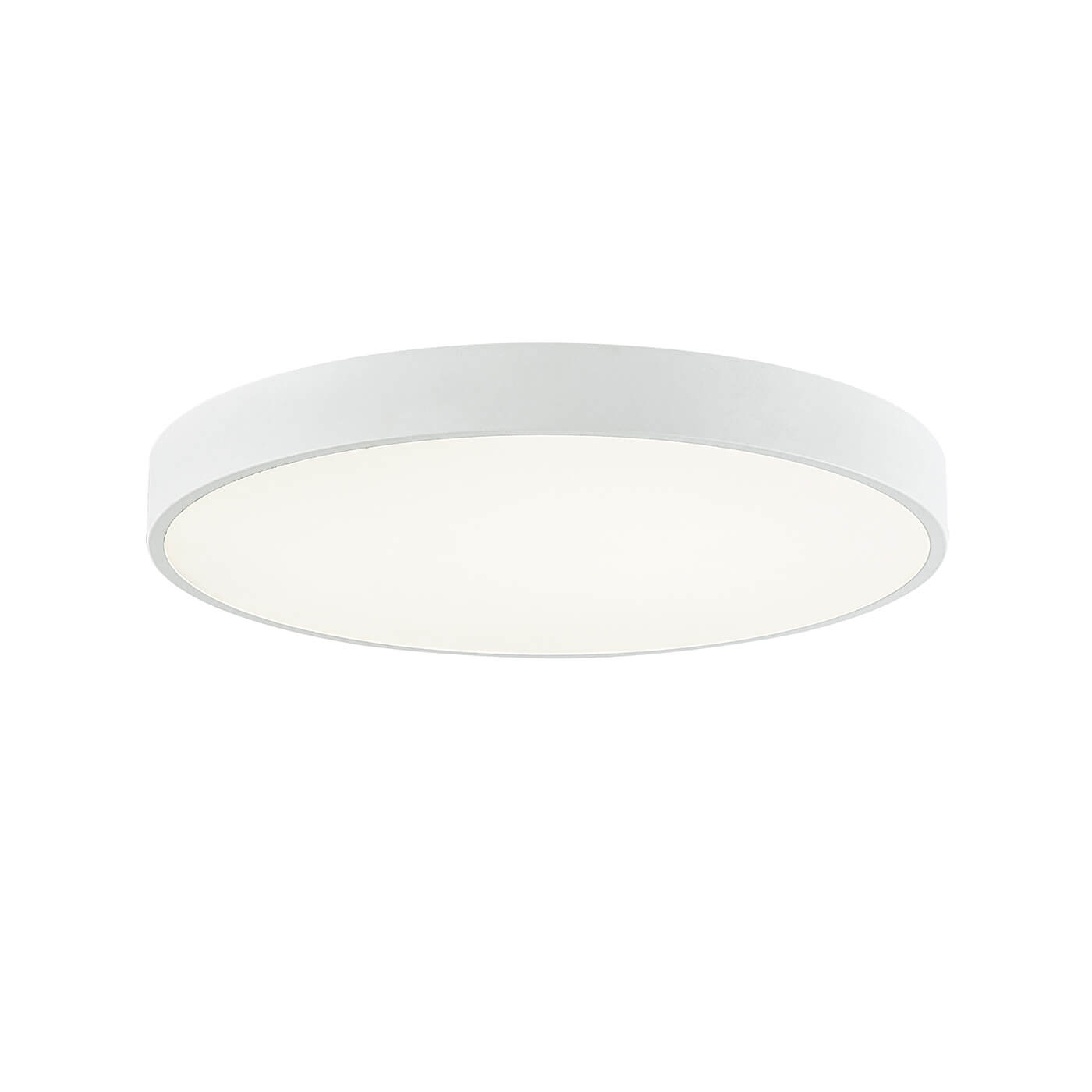Plafoniera alba minimalista MADISON 50 cu LED 30W, design modern - Corp de iluminat pentru living sau dormitor din colectia de lampi suspendate si lustre DOMICILIO