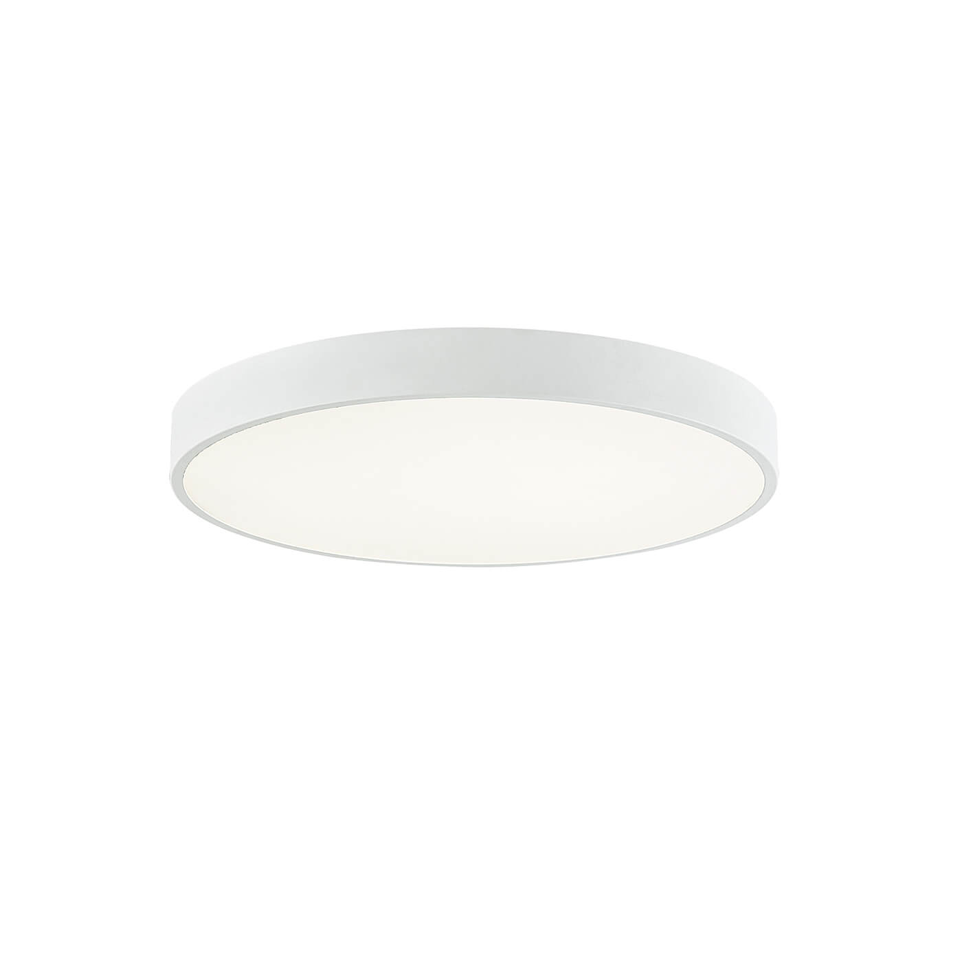 Cauti o plafoniera alba moderna MADISON 40 cu LED 30W, design minimalist - Corp de iluminat pentru living sau dormitor din colectia de lampi suspendate si candelabre DOMICILIO?