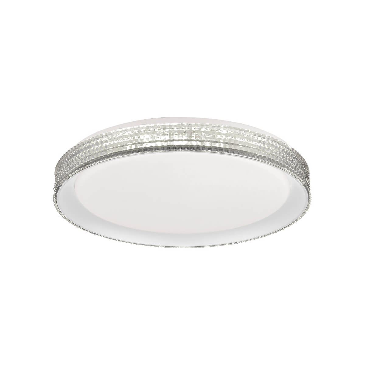 Cauti o plafoniera alba RENATA cu LED 23W din metal, design modern, minimalist - Corp de iluminat pentru living sau dormitor din colectia DOMICILIO?