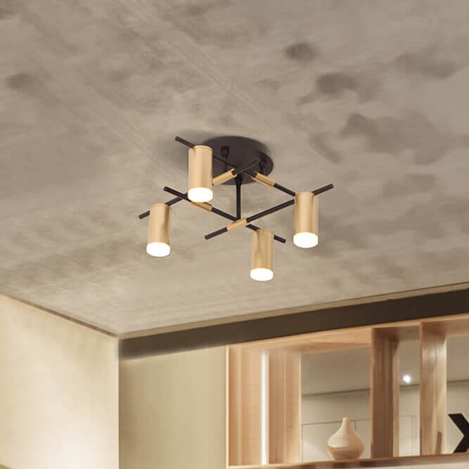 Plafoniera moderna aurie ELMO C4 din metal 4xGU10