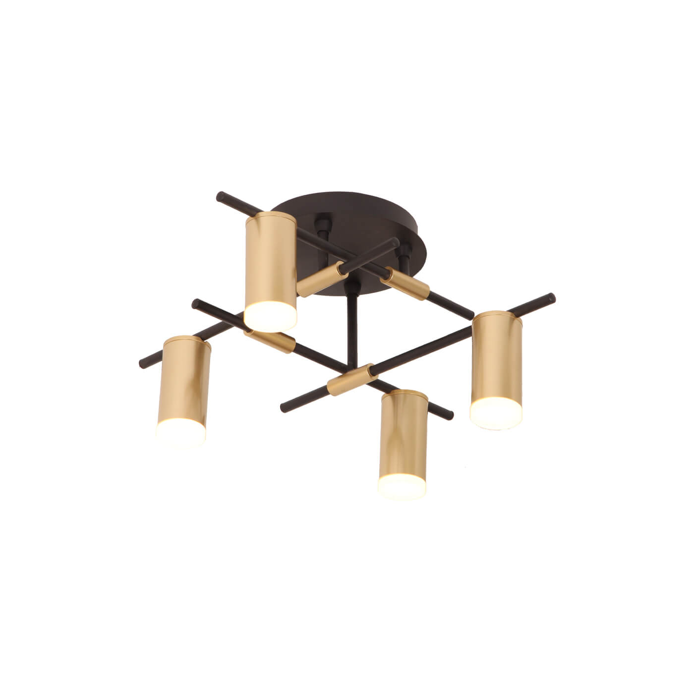 Cauti o plafoniera aurie ELMO C4, design modern, elegant - Corp de iluminat pentru living sau dining din colectia DOMICILIO?